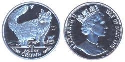 1 Crown Isle of Man Silber 