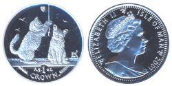 1 Crown Isle of Man Silber 