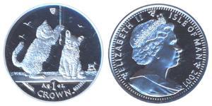 1 Crown Isle of Man Silber 