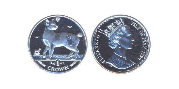1 Crown Isle of Man Silber 