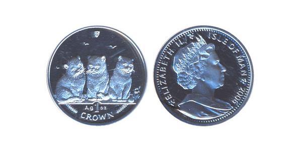 1 Crown Isle of Man Silber 
