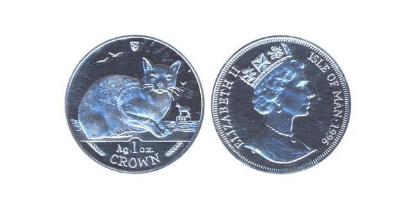 1 Crown Isle of Man Silber 