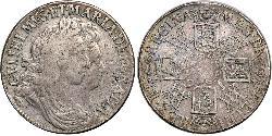 1 Crown Königreich England (927-1649,1660-1707) Silber Wilhelm III (1650-1702)