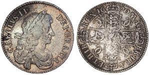 1 Crown Königreich England (927-1649,1660-1707) Silber Karl II (1630-1685)