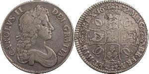 1 Crown Königreich England (927-1649,1660-1707) Silber Karl II (1630-1685)