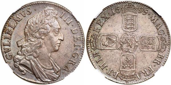 1 Crown Königreich England (927-1649,1660-1707) Silber Wilhelm III (1650-1702)