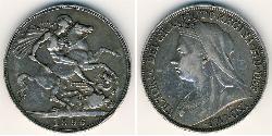 1 Crown Vereinigtes Königreich Silber 