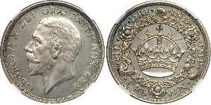 1 Crown Vereinigtes Königreich (1922-) Silber George V (1865-1936)