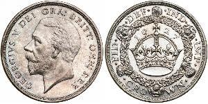 1 Crown Vereinigtes Königreich (1922-) Silber George V (1865-1936)