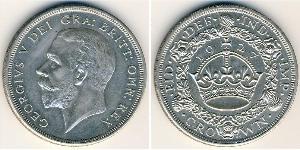 1 Crown Vereinigtes Königreich (1922-) Silber George V (1865-1936)