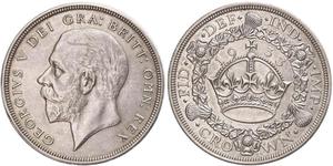 1 Crown Vereinigtes Königreich (1922-) Silber George V (1865-1936)