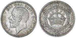 1 Crown Vereinigtes Königreich (1922-) Silber George V (1865-1936)