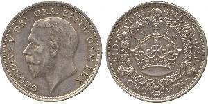 1 Crown Vereinigtes Königreich (1922-) Silber George V (1865-1936)