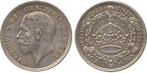 1 Crown Vereinigtes Königreich (1922-) Silber George V (1865-1936)