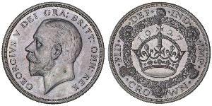 1 Crown Vereinigtes Königreich (1922-) Silber George V (1865-1936)