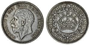 1 Crown Vereinigtes Königreich (1922-) Silber George V (1865-1936)