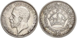 1 Crown Vereinigtes Königreich (1922-) Silber George V (1865-1936)