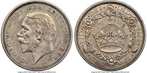 1 Crown Vereinigtes Königreich (1922-) Silber George V (1865-1936)