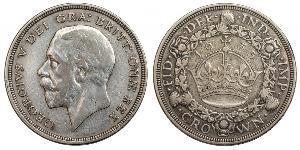 1 Crown Vereinigtes Königreich (1922-) Silber George V (1865-1936)