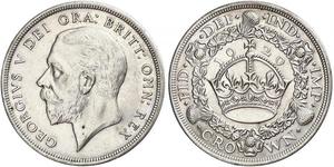 1 Crown Vereinigtes Königreich (1922-) Silber George V (1865-1936)