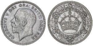 1 Crown Vereinigtes Königreich (1922-) Silber George V (1865-1936)