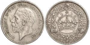 1 Crown Vereinigtes Königreich (1922-) Silber George V (1865-1936)