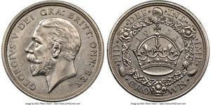 1 Crown Vereinigtes Königreich (1922-) Silber George V (1865-1936)