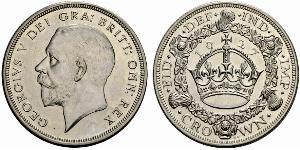 1 Crown Vereinigtes Königreich (1922-) Silber George V (1865-1936)