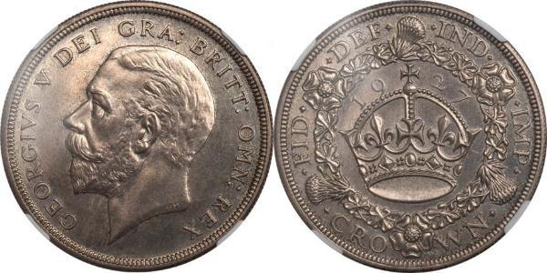 1 Crown Vereinigtes Königreich (1922-) Silber George V (1865-1936)