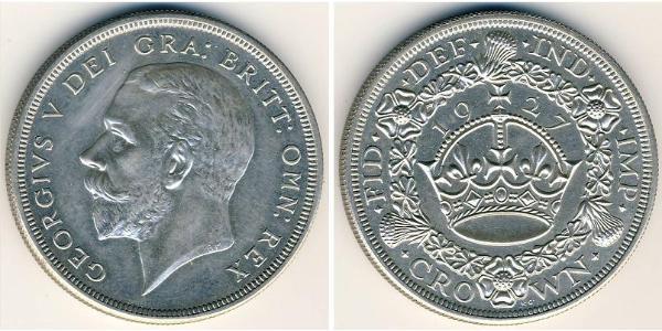 1 Crown Vereinigtes Königreich (1922-) Silber George V (1865-1936)