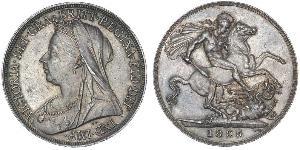 1 Crown Vereinigtes Königreich von Großbritannien und Irland (1801-1922) Silber Victoria (1819 - 1901)