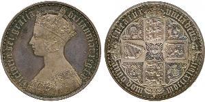 1 Crown Vereinigtes Königreich von Großbritannien und Irland (1801-1922) Silber Victoria (1819 - 1901)