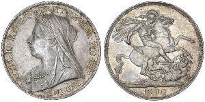 1 Crown Vereinigtes Königreich von Großbritannien und Irland (1801-1922) Silber Victoria (1819 - 1901)