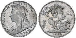 1 Crown Vereinigtes Königreich von Großbritannien und Irland (1801-1922) Silber Victoria (1819 - 1901)