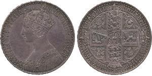 1 Crown Vereinigtes Königreich von Großbritannien und Irland (1801-1922) Silber Victoria (1819 - 1901)