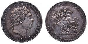 1 Crown Vereinigtes Königreich von Großbritannien und Irland (1801-1922) Silber Georg III (1738-1820)