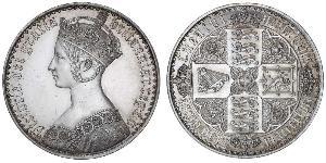 1 Crown Vereinigtes Königreich von Großbritannien und Irland (1801-1922) Silber Victoria (1819 - 1901)