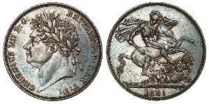 1 Crown Vereinigtes Königreich von Großbritannien und Irland (1801-1922) Silber Georg IV (1762-1830)