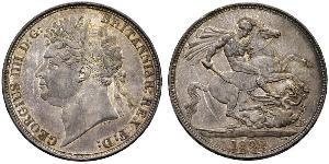 1 Crown Vereinigtes Königreich von Großbritannien und Irland (1801-1922) Silber Georg IV (1762-1830)