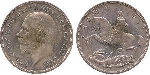 1 Crown Vereinigtes Königreich von Großbritannien und Irland (1801-1922) Silber George V (1865-1936)