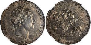 1 Crown Vereinigtes Königreich von Großbritannien und Irland (1801-1922) Silber Georg III (1738-1820)