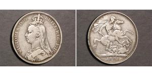 1 Crown Vereinigtes Königreich von Großbritannien und Irland (1801-1922) Silber Victoria (1819 - 1901)