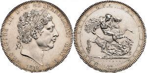 1 Crown Vereinigtes Königreich von Großbritannien und Irland (1801-1922) Silber Georg III (1738-1820)