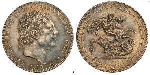 1 Crown Vereinigtes Königreich von Großbritannien und Irland (1801-1922) Silber Georg III (1738-1820)