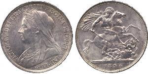 1 Crown Vereinigtes Königreich von Großbritannien und Irland (1801-1922) Silber Victoria (1819 - 1901)