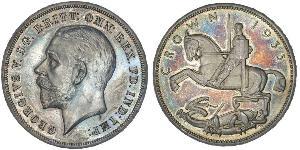 1 Crown Vereinigtes Königreich von Großbritannien und Irland (1801-1922) Silber George V (1865-1936)