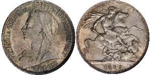 1 Crown Vereinigtes Königreich von Großbritannien und Irland (1801-1922) Silber Victoria (1819 - 1901)