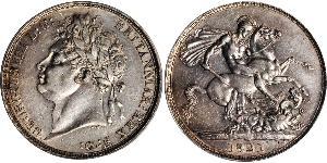 1 Crown Vereinigtes Königreich von Großbritannien und Irland (1801-1922) Silber Georg IV (1762-1830)