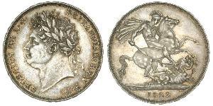 1 Crown Vereinigtes Königreich von Großbritannien und Irland (1801-1922) Silber Georg IV (1762-1830)