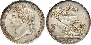 1 Crown Vereinigtes Königreich von Großbritannien und Irland (1801-1922) Silber Georg IV (1762-1830)